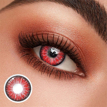 No1Pretty Vika Tricolor Red Colored Contact Lenses