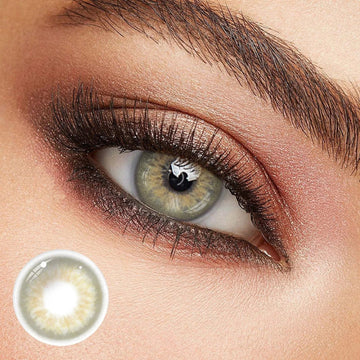 NO1Pretty DNA Taylor Brown Hazel Yearly Prescription Colored Contacts