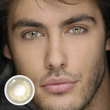 NO1Pretty DNA Taylor Brown Hazel Yearly Prescription Colored Contacts