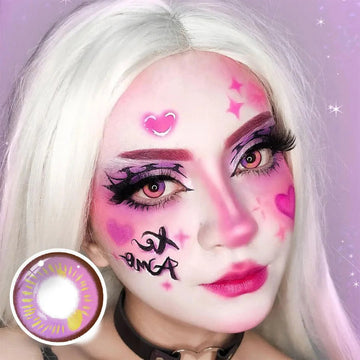 【HALLOWEEN&COSPLAY】Anime Violet Colored Contact Lenses