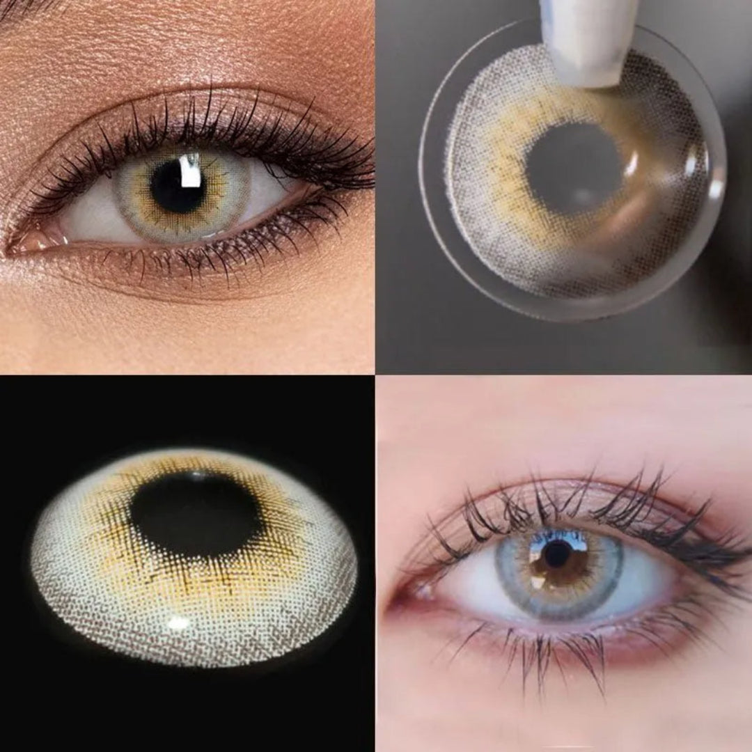 LA Girl grey contact lenses, silver ash eye contacts, grey colored contacts for brown eyes, FDA approved cosmetic lenses, yearly disposable colored contacts, urban beauty enhancement, HEMA contact lenses, 14.2mm eye lenses, multidimensional glow contacts, sophisticated eye enhancement, professional contact lenses, evening event contacts, prescription plano lenses, beauty transformation products, modern eye accessories