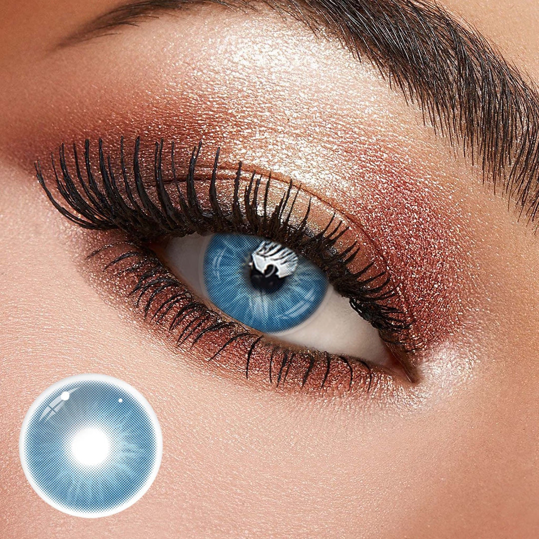 NO1Pretty Love Story 5-HT Blue Colored Contact Lenses