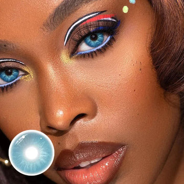 NO1Pretty Love Story DopaMine Blue Colored Contact Lenses