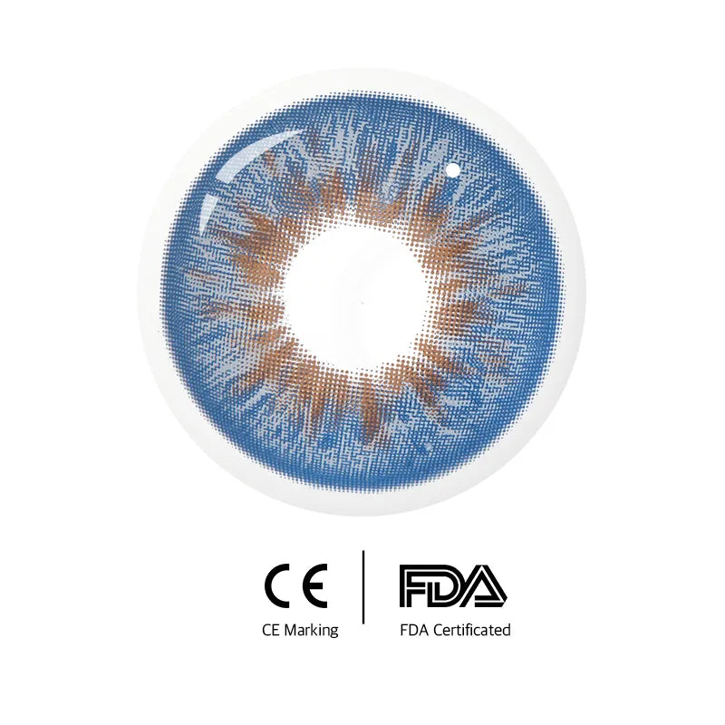 Peacock blue contact lenses, peacock feather contacts, wildness collection lenses, HEMA contact lenses, majestic eye lenses, 14.5mm eye lenses, FDA approved colored contacts, yearly disposable lenses, peacock inspired beauty, special event contacts, elegant eye design, wedding contact lenses, performance art contacts, 2023 collection lenses, mystical blue eyes