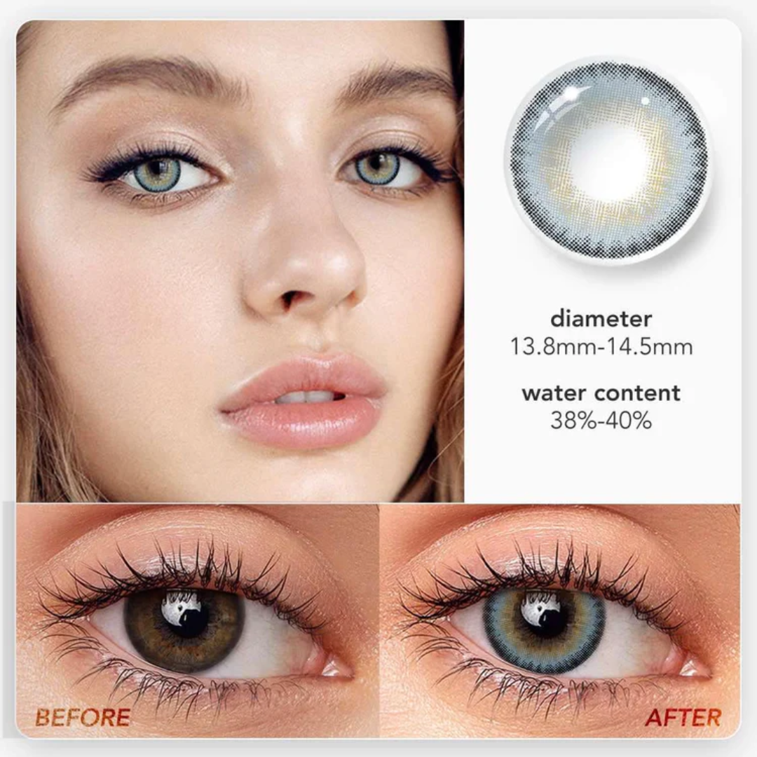 LA Girl blue contact lenses, doll eye effect contacts, blue colored contacts for dark eyes, FDA approved cosmetic lenses, yearly disposable colored contacts, natural eye enhancement, HEMA contact lenses, 14.2mm eye lenses, blue eye contacts, exotic eye contacts, daily wear contact lenses, prescription plano lenses, party contact lenses, beauty enhancement products, ocean blue eyes