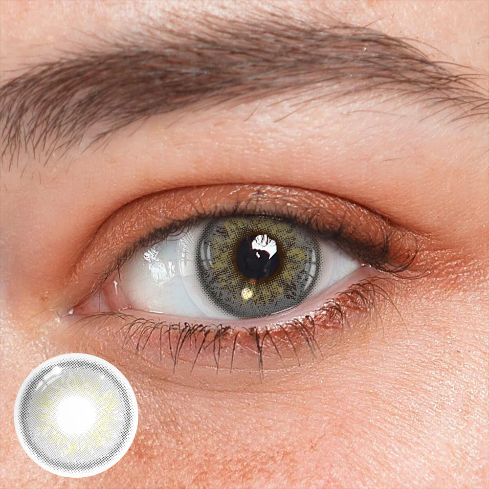  Iris grey contact lenses, natural colored contacts, Russian grey eyes, daily wear contact lenses, FDA approved cosmetic lenses, yearly disposable contacts, natural eye enhancement, HEMA contact lenses, 14.2mm eye lenses, minimal makeup contacts, prescription plano lenses, beauty essential products, comfortable eye lenses, sunlight enhancement contacts, universal skin tone lenses, nude makeup contacts, MLBB inspired lenses, safe colored contacts, NO1Pretty contact lenses