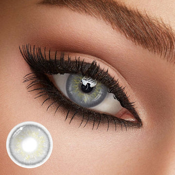 NO1Pretty Russian Grey Yearly Prescription Colored Contacts