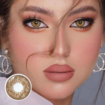 NO1Pretty Wildness Leopard Brown Colored Contact Lenses