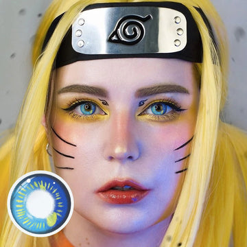【HALLOWEEN&COSPLAY】 Anime Blue Colored Contact Lenses