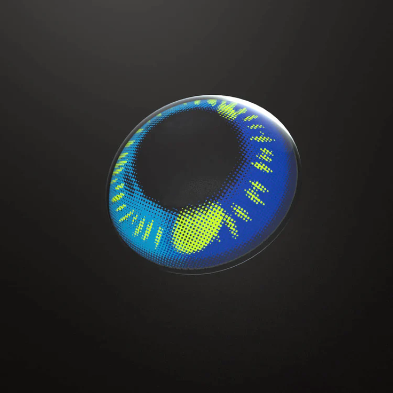 Anime blue contact lenses, vibrant colored contacts, crazy blue lenses, cosplay contact lenses, dramatic eye enhancement, FDA approved cosmetic lenses, yearly disposable contacts, HEMA contact lenses, 14.5mm eye lenses, high water content lenses, prescription plano lenses, confidence boosting contacts, individuality expression, special effects lenses, NO1prettylens products