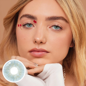 NO1Pretty Sun-kissed Tiffany Blue Colored Contact Lenses