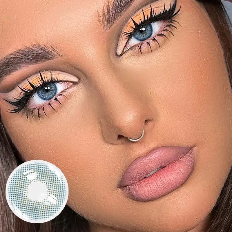  Tiffany Blue contact lenses, sea blue colored contacts, California ocean eyes, blue golden lenses, Sun Kissed Girls collection, FDA approved contact lenses, yearly disposable lenses, natural blue eyes, HEMA contact lenses, 14.0mm diameter, summer beauty essentials, coastal style lenses, prescription plano contacts, daily wear blue lenses, ocean inspired beauty, California summer vibes