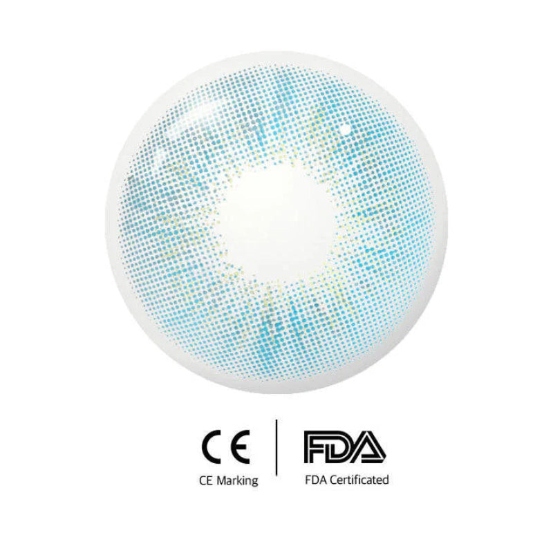  Tiffany Blue contact lenses, sea blue colored contacts, California ocean eyes, blue golden lenses, Sun Kissed Girls collection, FDA approved contact lenses, yearly disposable lenses, natural blue eyes, HEMA contact lenses, 14.0mm diameter, summer beauty essentials, coastal style lenses, prescription plano contacts, daily wear blue lenses, ocean inspired beauty, California summer vibes