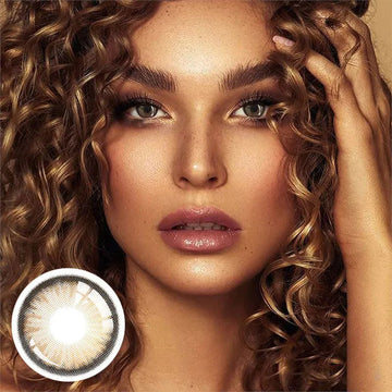 NO1Pretty Dawn Brown Colored Contact Lenses
