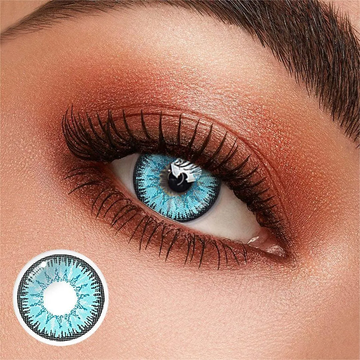 No1Pretty Vika Tricolor Blue Colored Contact Lenses